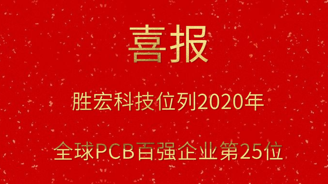 ����CEG��Խ��Ƽ�λ��2020��ȫ��PCB��ǿ��ҵ��25λ